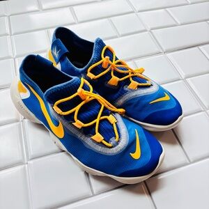 Women’s Nike free type 5.0 6mm Blue and Orange size 7.5 Rare‎